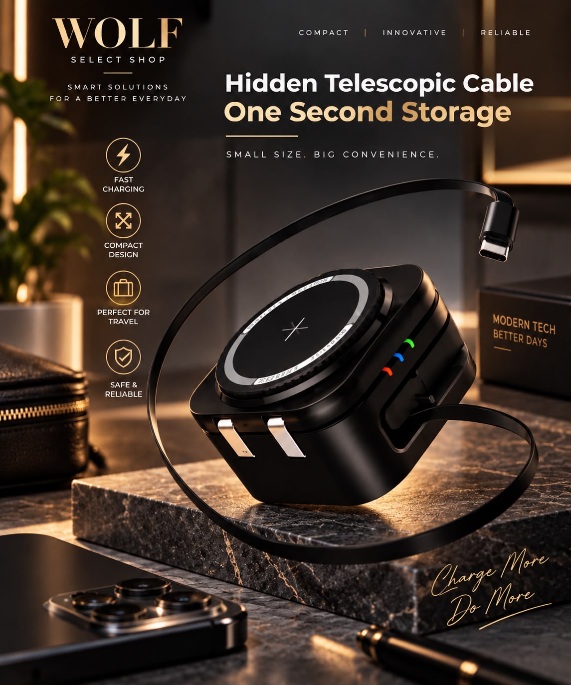 4-in-1 Foldable Wireless Charging Station