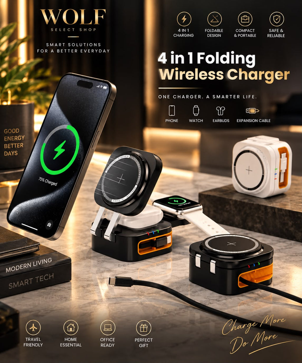 4-in-1 Foldable Wireless Charging Station