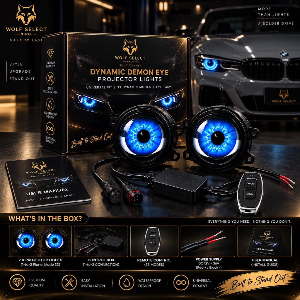 Dynamic Demon Eye Projector Lights – 33 Modes