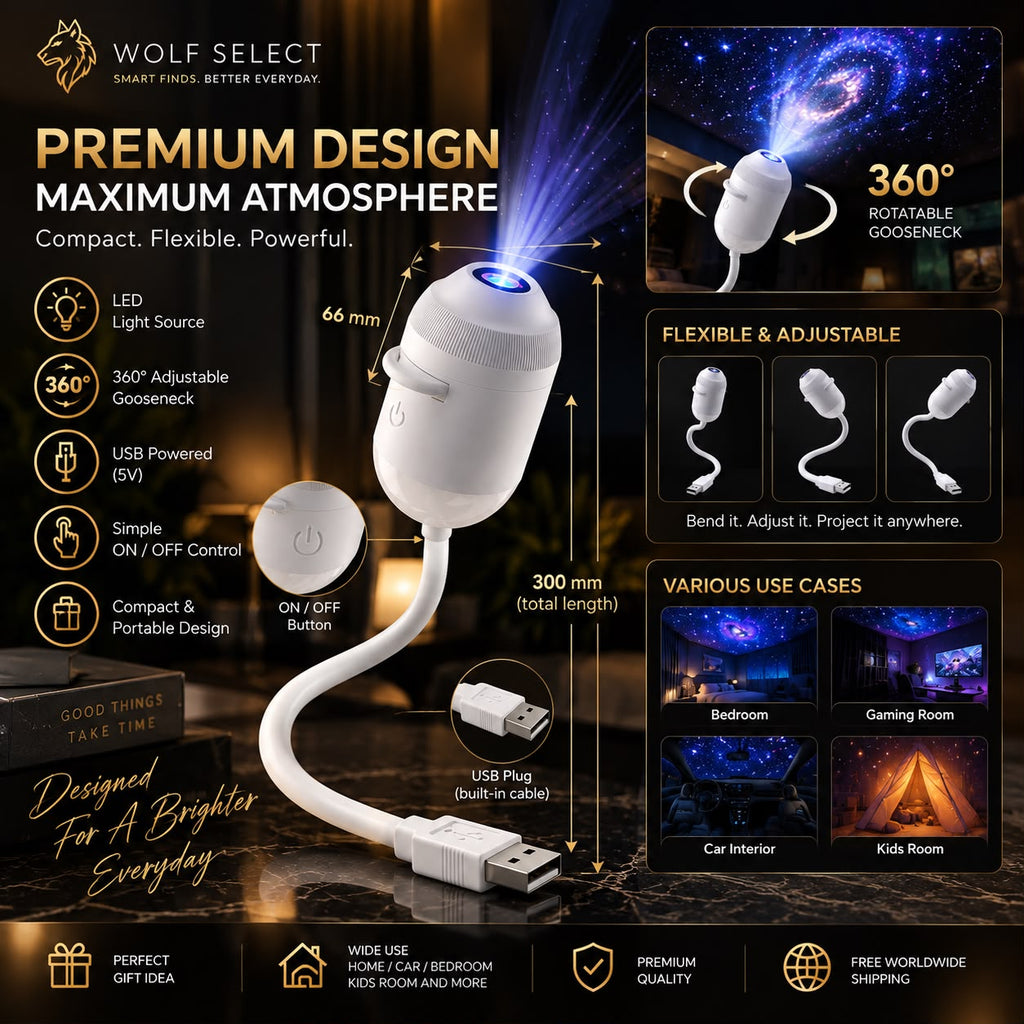 Mini Galaxy Projector – 24-in-1 Starry Sky Light